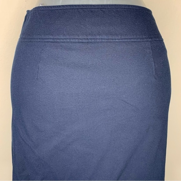 Size 6 Petite Talbots Blue Nautical Sailor Pencil Skirts Stretch Stretch Pinup - Picture 5 of 8
